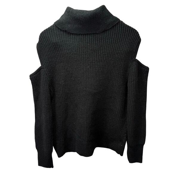 Macys Sweater M Cold Shoulder Chunky INC International Concepts NEW #G711 - Picture 5 of 7